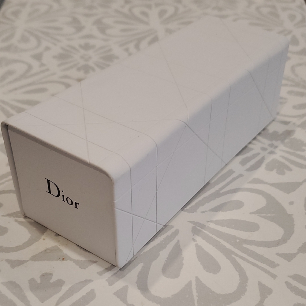 Christian Dior White Sunglasses Glasses Hard Case Box